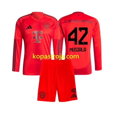 Billiga Fotbollströjor Bayern München Jamal Musiala 42 Barn Hemma tröja 2024/25 Långärmad